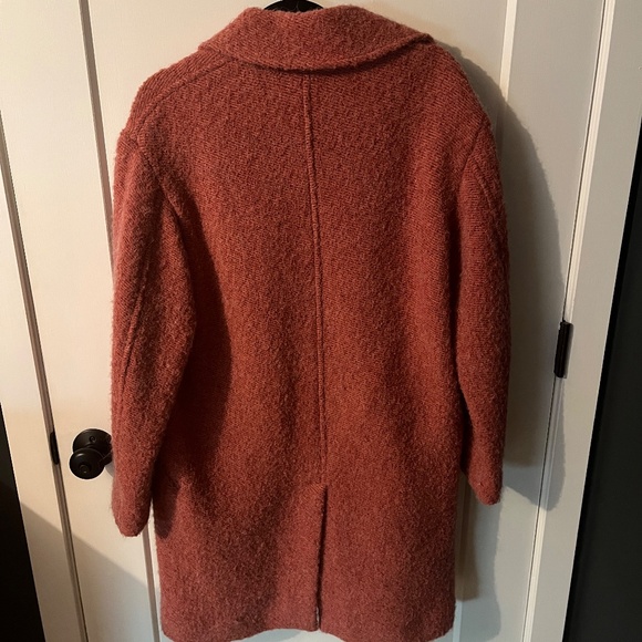 Isabel Marant Etoile Pink Dante Boucle Coat, Size 38 - Picture 5 of 6